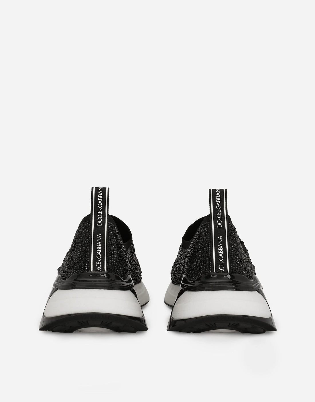 Fast sneakers with fusible rhinestones